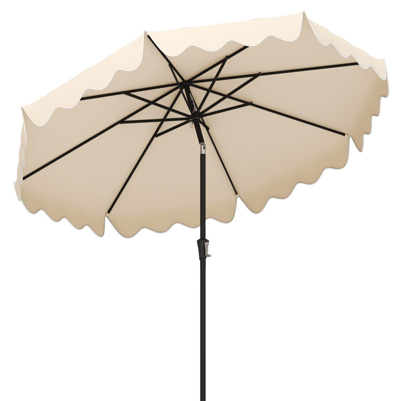 271cm Beach Parasol, Cream