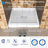 36"W x 36"D Solid Surface Single Threshold Shower Base with Center Drain and Cover Included
