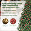 vidaXL Upside-down Artificial Pre-lit Christmas Tree with Ball Set-1392699320