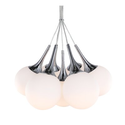 Ovellette 7 - Light Cluster Teardrop LED Pendant -  George Oliver, B73A79439B4349E4A0DC7C2E40CE7330