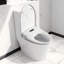 Siège de toilette Smart Bidet avec bouton latéral Siège chauffant réglable avec réglage de la température et de la pression de l'eau Bidet portatif avec nettoyage automatique des buses, veilleuse, siège seulement