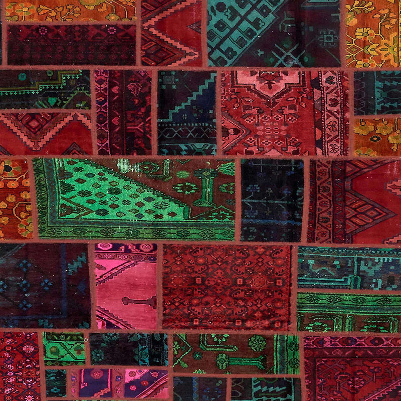 Abstract Indoor Rug, Square 8'