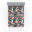 Bleu sarcelle foncé, rose pâle / floral