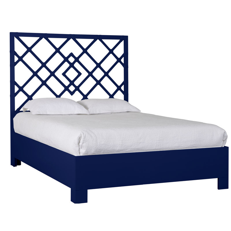 Lit standard Darien, Simple, Bleu marine