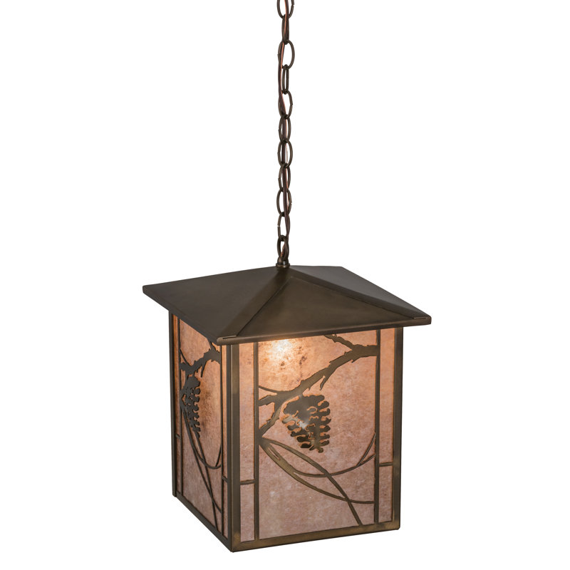 Luminaire suspendu rectangulaire 1 lumières lanterne Wynsum