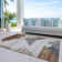 Machine Washable Indoor/Outdoor Xhevrie Paprika Rug