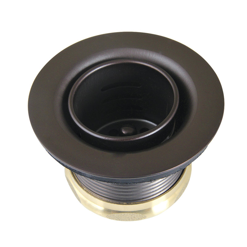 Kingston Brass Portland Stainless Steel Bar Sink Basket Strainer, Oil Rubbed Bronze