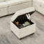 Canapé modulaire en L de 97 po avec siège et repose-pieds de rangement en L 97 po-121104492