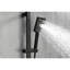Douche à main en acier inoxydable noir mat, barre coulissante de 28 pouces, boyau de 59 pouces, hauteur réglable, différents modes de pulvérisation pour et relaxant, douche réglable en acier pour bain d'animaux de compagnie, plusieurs options personnalisées