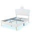 Structure de lit tapissier de taille avec lumières DEL, lit princesse rembourré moderne avec tête de lit couronne-2020412187