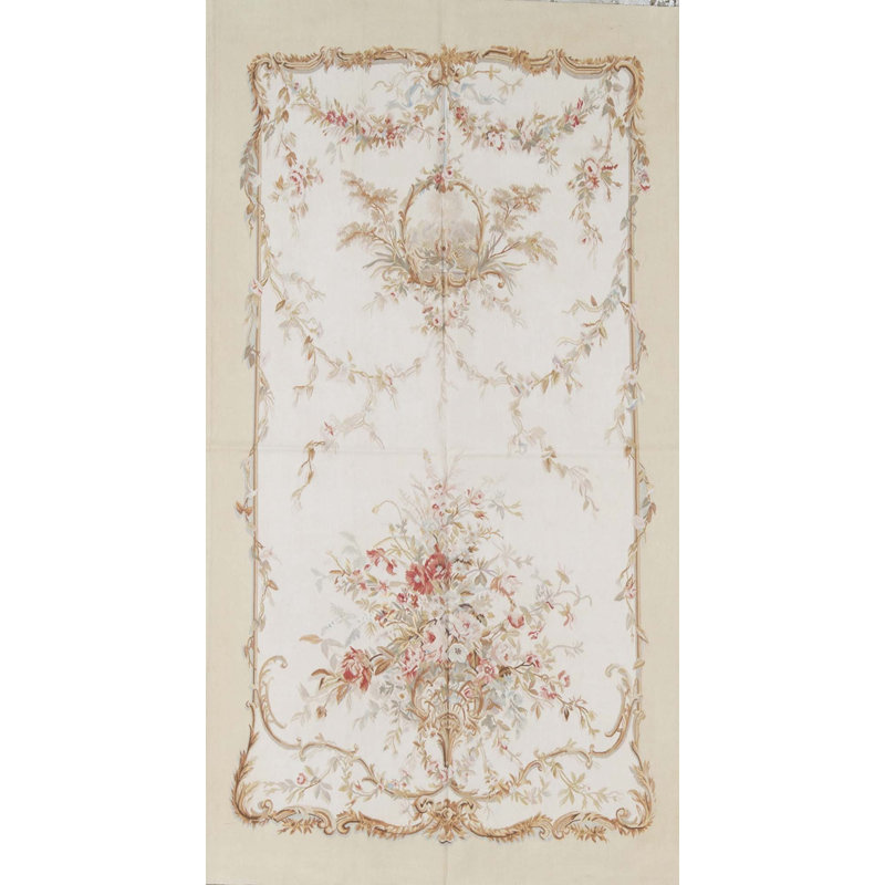 Hand-Knotted High-Quality Beige Area Rug