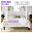 Queen Size Velvet Upholstered Platform Bed with Wingback Headboard and Wooden Slats-1735546494-1735546495