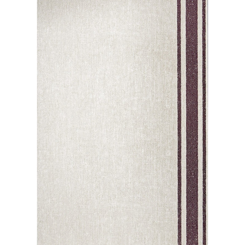 Dos Mont Blanc Striped Wallpaper Roll, Berenjena