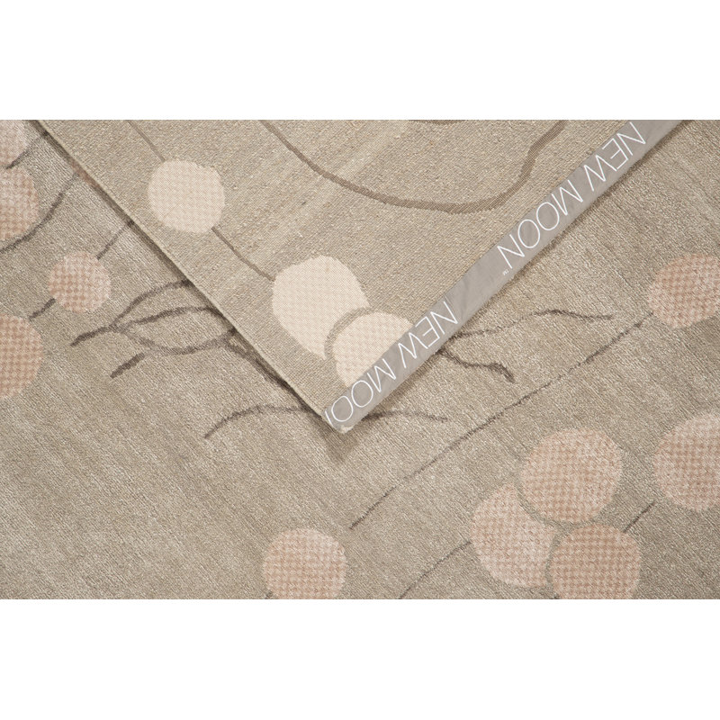 Saru Area Rug in Taupe/Walnut/Ivory, Rectangle 8' x 10'