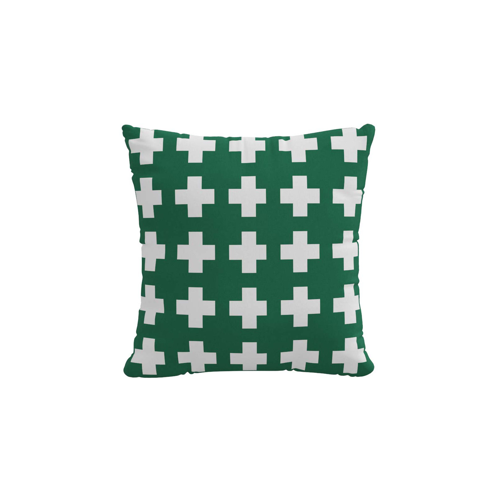 Dema Geometric Indoor/Outdoor Throw Pillow, 18" x 18", Green