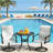 Outdoor Dining Chairs,Swivel Chairs Set of 2-1103810270