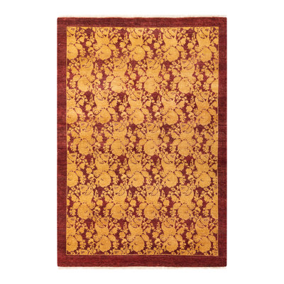 Classic One-of-a-Kind 4' 3" X 6' 2" Hand Knotted Area Rug