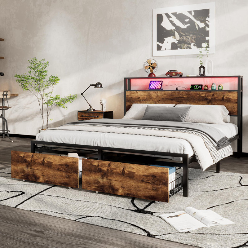 Cocuzzo Storage Bed, Double (4'6)