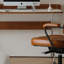 Bureau d'ordinateur blanc Retro Retro