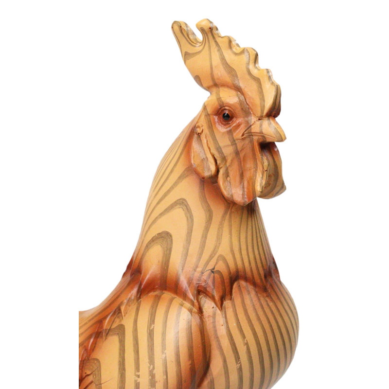 Figurine de coq rustique rustique
