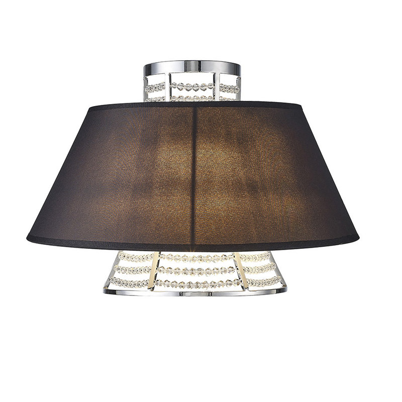 Flush Mounted Sconce, Black