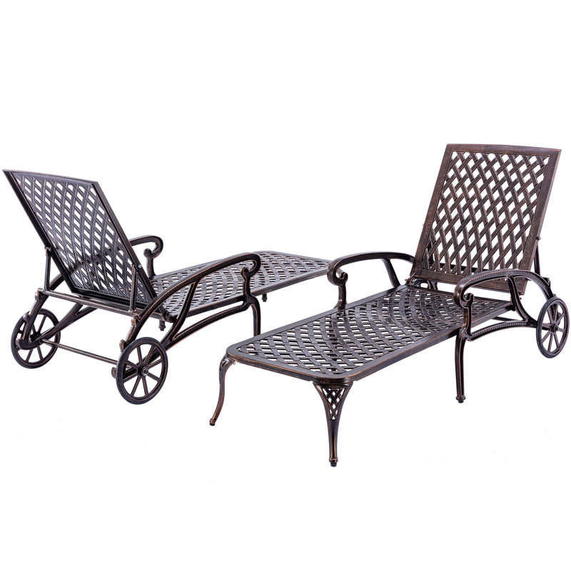 Nayanah 74.6'' Long Reclining Chaise Lounge Set