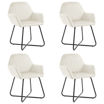 Dining Chairs Upholstered Chair with Metal Legs for Living Room