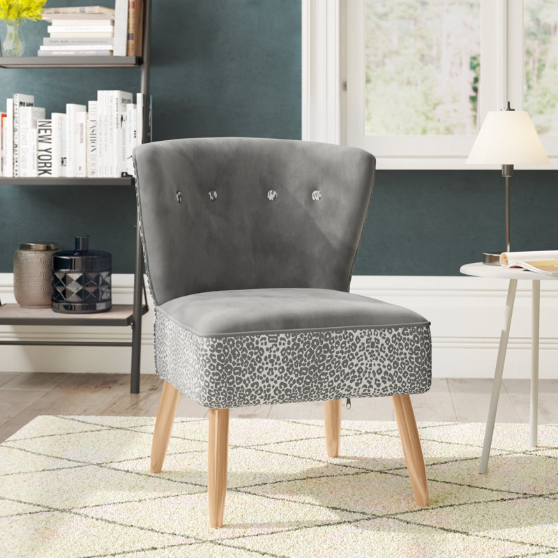Aaeden Upholstered Accent Chair, Grey