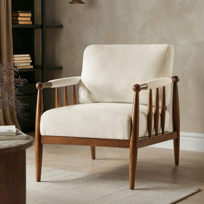 Fauteuil en bois massif Avidite l 27,25 po sans assemblage requis
