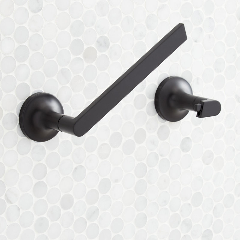 Porte-papier hygiénique mural pivotant Lentz, Noir mat