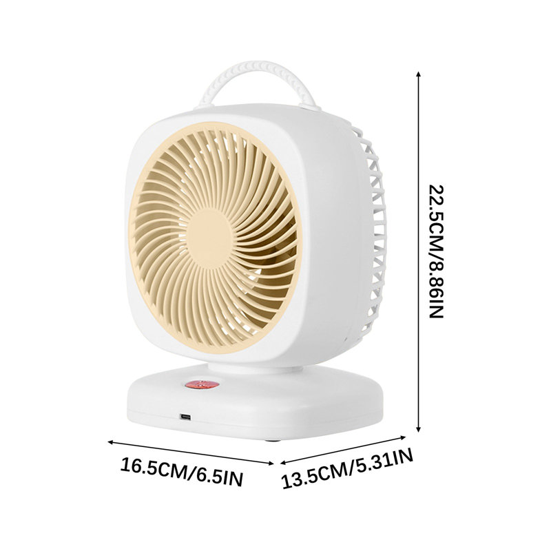 Ventilateur de charge kbndieu USB, Yellow