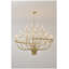 Lustre 36 lumières en fer industriel de style bougie