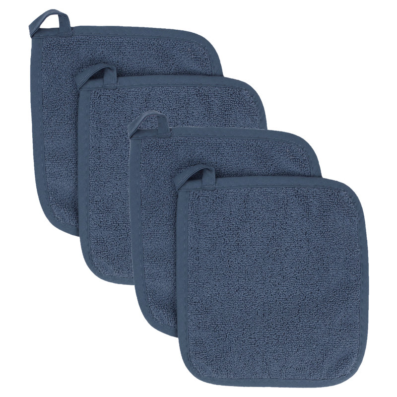 RITZ Cotton Potholder Set, Midnight