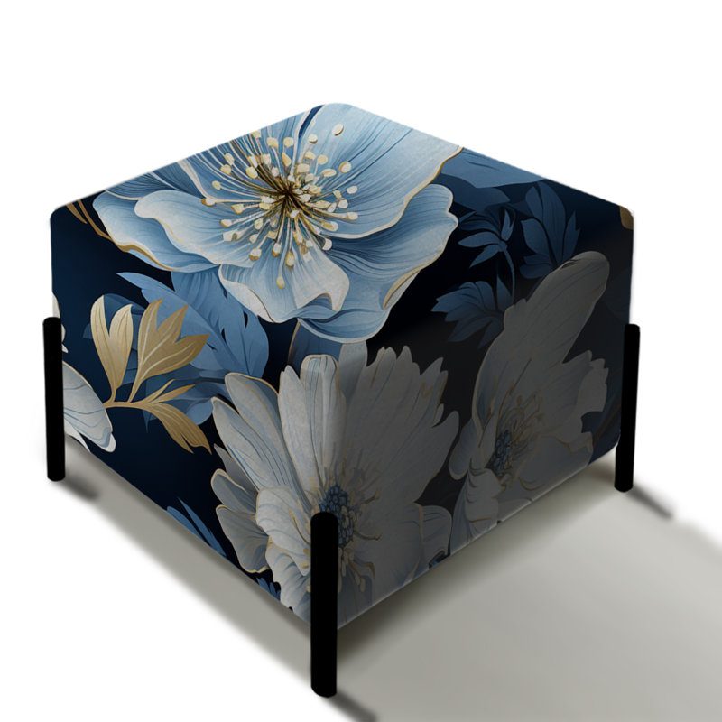 Wardadkar - Repose-pieds carré floral