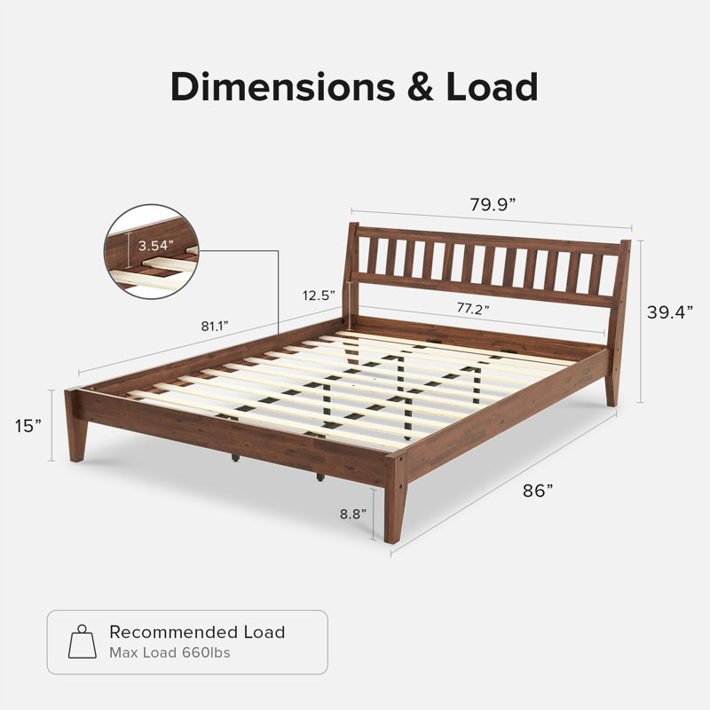 Josse Ted Bed, Walnut, King