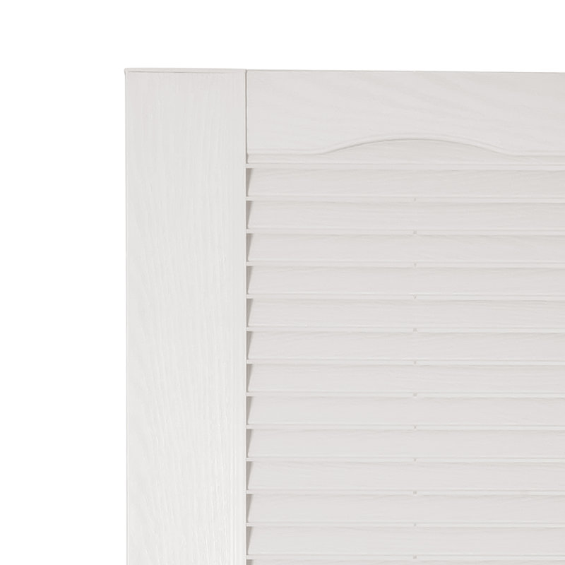 Volet à persiennes sur mesure avec dessus cathédrale, Peut être peint, 17.75", 64"
