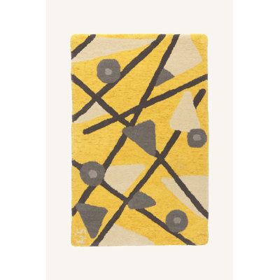 Checo Abstract Wool Hand Woven Area Rug