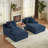 Boneless 78" Oversized Double Chaise Lounges Indoor, Upholstered Boneless Cloud Stupendous Oversized Chaise Lounge Couch Luxury Sofa Bed Deep Seat, Corduroy Lounge Chair,2 Pieces-1150052626