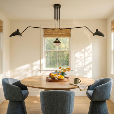 Davita Wrought Iron 3-Light Chandelier