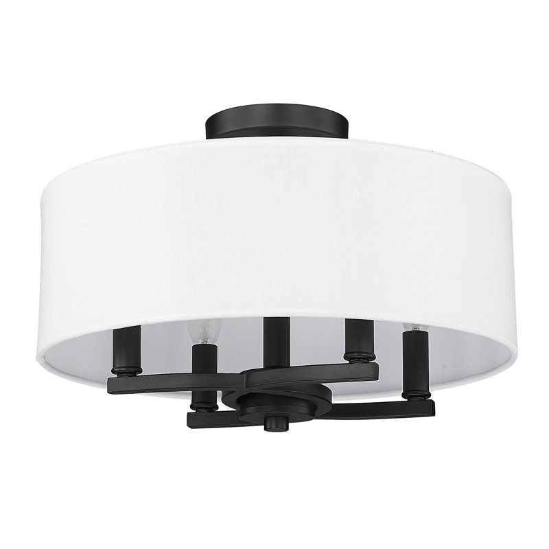 Fabric Semi Flush Mount