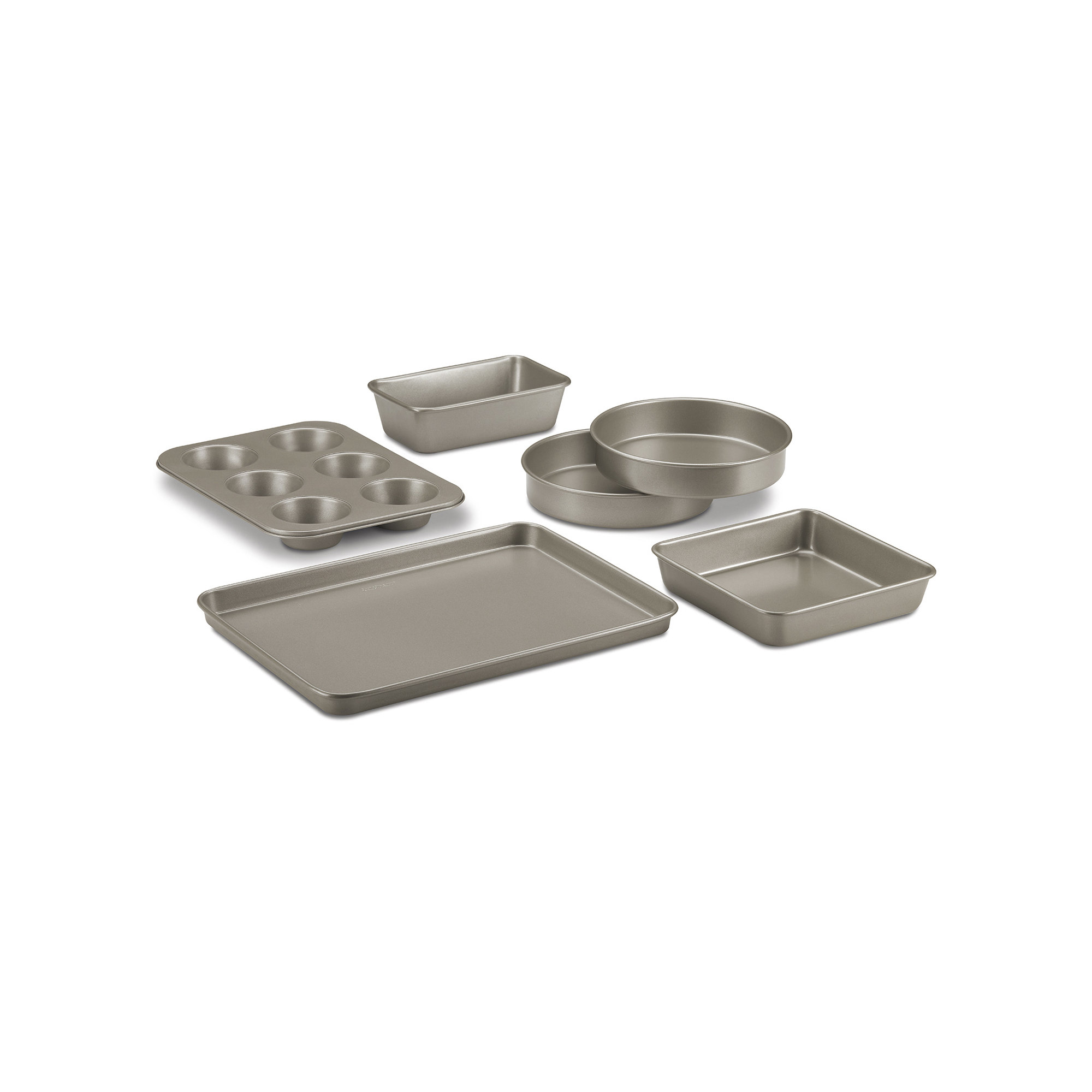 Cuisinart 6-Piece Ceramic Nonstick Bakeware Set, Champagne