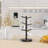 Countertop Upgraded 360° Rotating Coffee Cup Rack With 6 Hooks, Black
