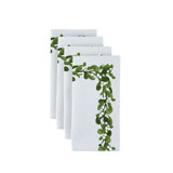 Polyester Floral Square Napkin