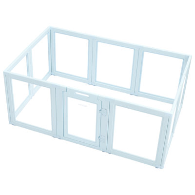 Boîte de mise-bas pour chien avec fenêtre transparente pour chien de taille moyenne 