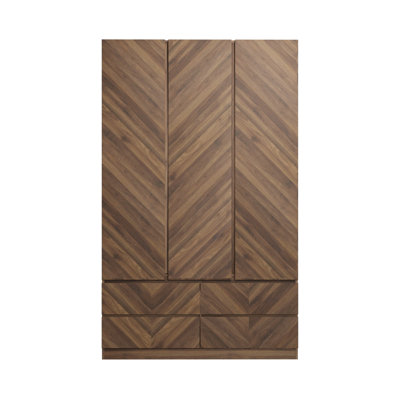 Kascha 3 Door Manufactured Wood Wardrobe