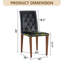 Chaises de salle à manger ergonomiques 2 pièces avec dossier à boucle et polyuréthane confortable