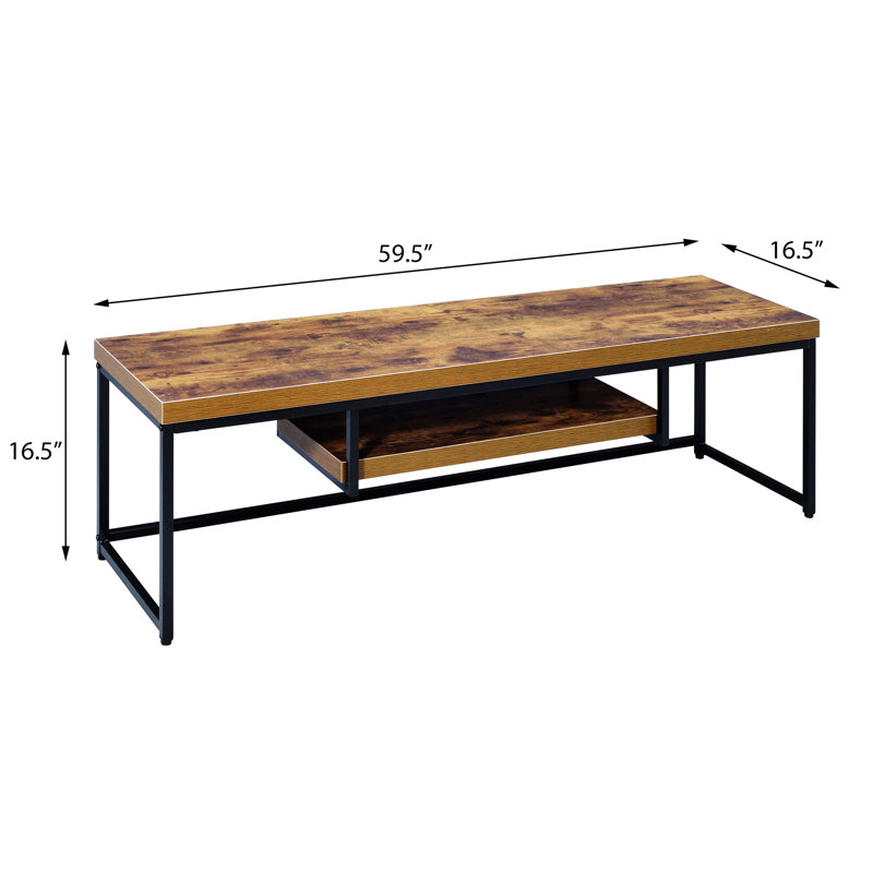 Multifunctional 1-shelf TV Stand Spacious Storage Space