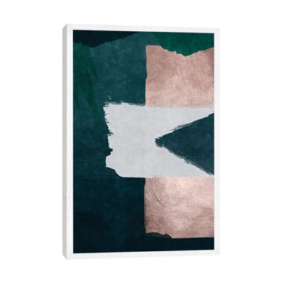Brush Diptych Green A by Dane Shue - Gallery-Wrapped Canvas Giclée on Canvas