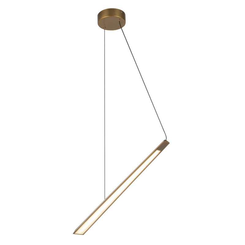 Lex 1 - Light LED Pendant, Brass