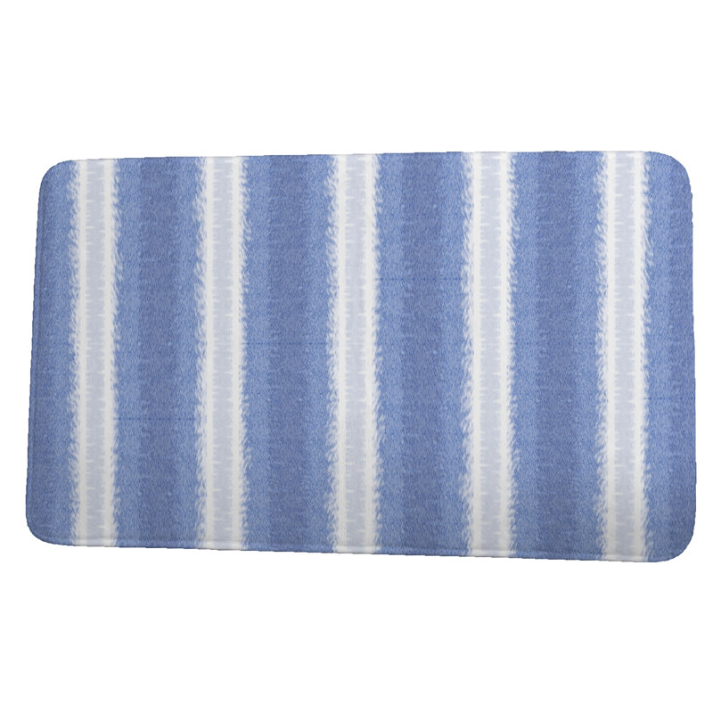 Tapis pour salle de bain Geart Line, l 24 po x L 17 po, Bleu